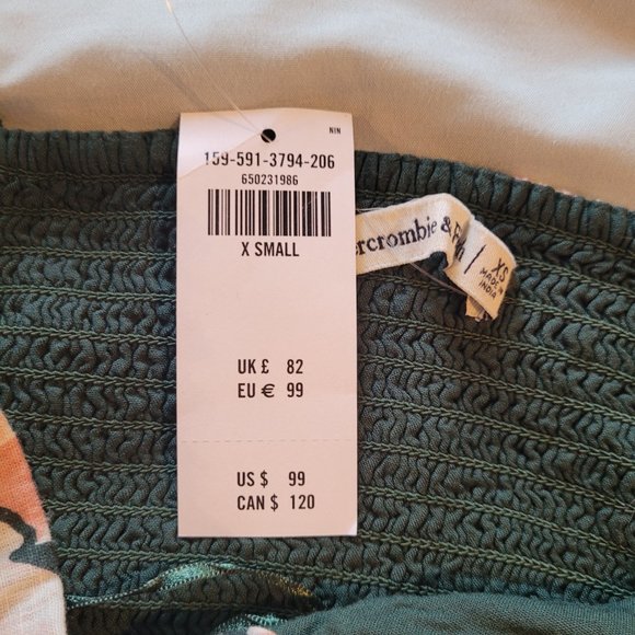 XS Abercrombie & Fitch Knotted Halter Floral Maxi Dress - Picture 12 of 12